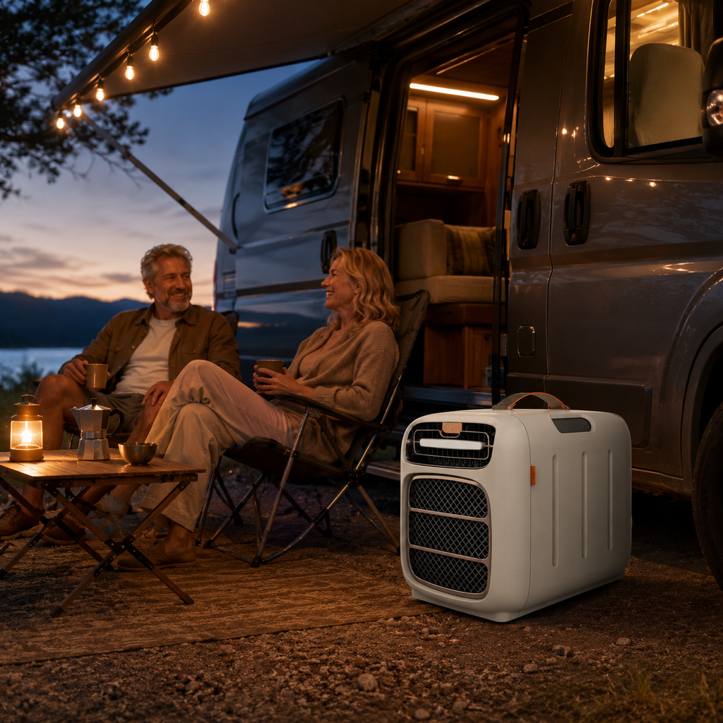 Portable Compressor Air Conditioner with Heating for Tents & Vans