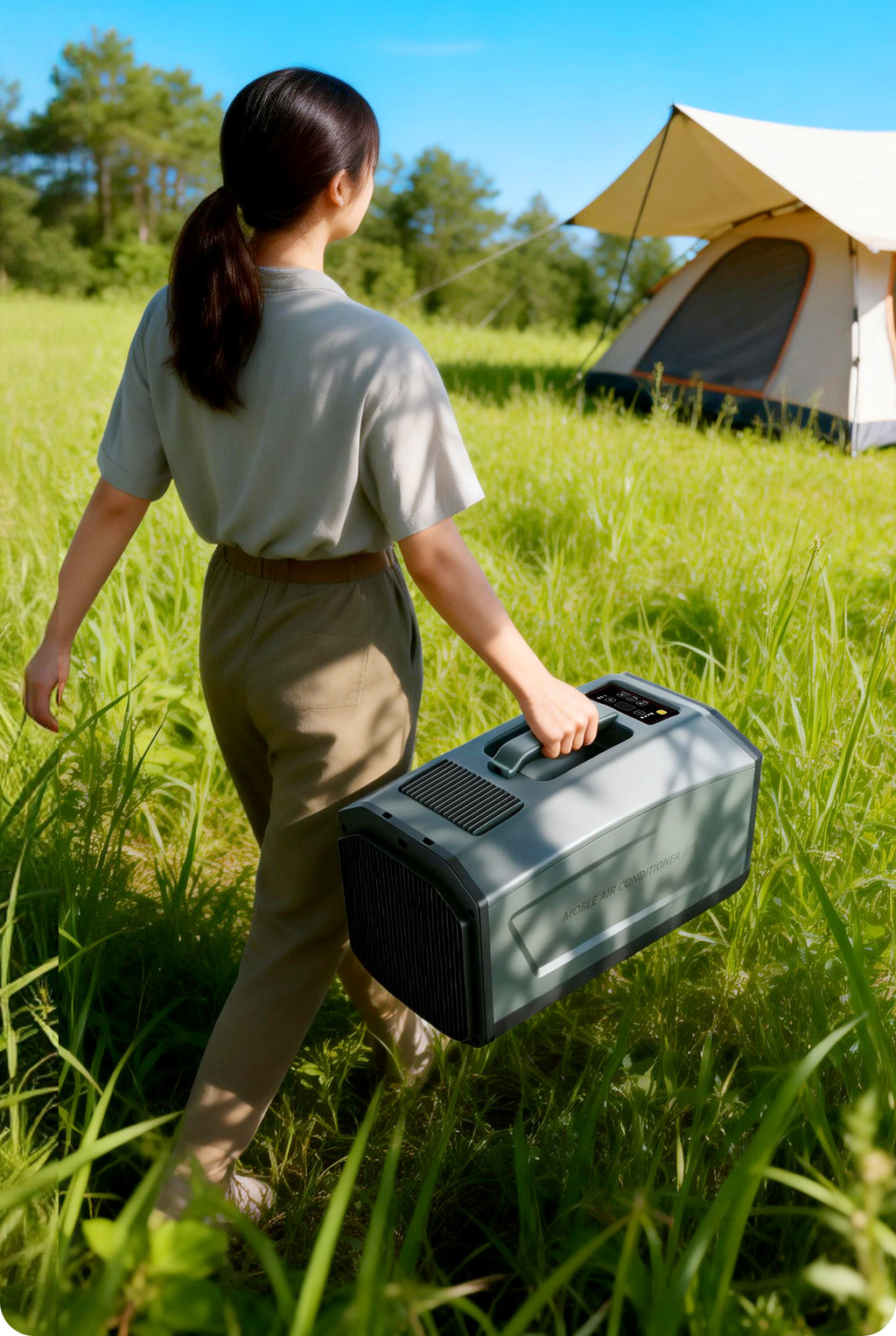 Portable Camping Air Conditioner – Compressor Cooling for Tents, Vans & Pet Spaces